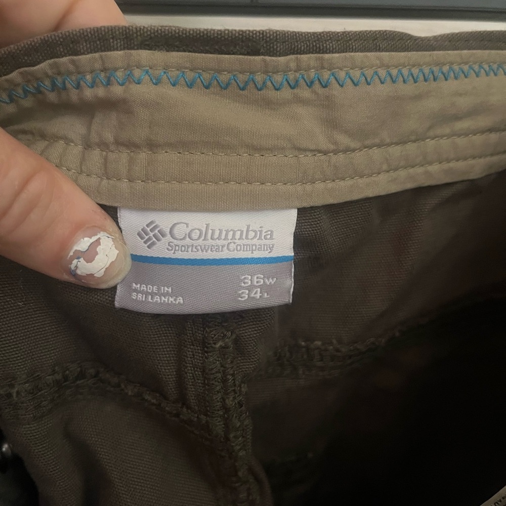 Columbia Olive Green Pants